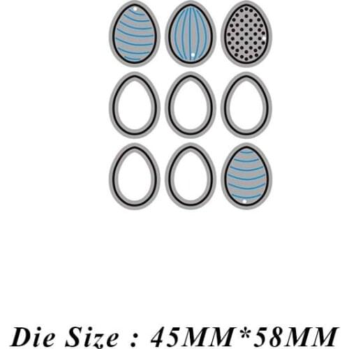 JMCRAFT 2021 New Easter Lace Egg #1 Metal Cutting Die Cutting Die Mold Scrapbook Paper Model Knife Mold Blade Punching Mold DIY
