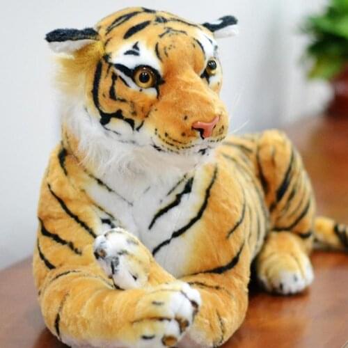 Cute Simulation Tiger Plush Toy Soft Stuffed Animal Toy Doll Kids Gift Stuffed Animals Home Decoration For Kids Holiday Gifts