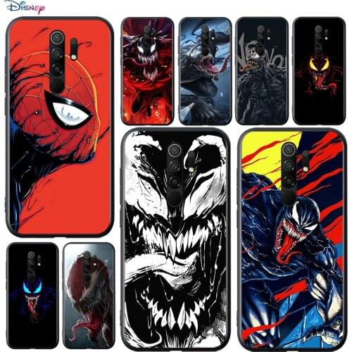 Marvel Avengers Super Hero Venom For Xiaomi Redmi 9A 9C 9 Prime GO 8A 7A 6A 5A 4X S2 Pro Plus Soft TPU Silicone Black Phone Case