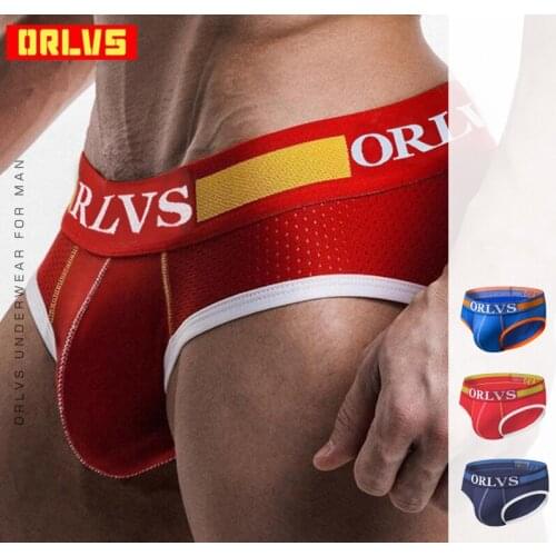 Underwear Men Sexy Briefs Mesh Breathable Male Panties Cueca Tanga Slip Homme Kincker For Men Briefs Penis Pouch Male Shorts