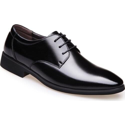 Suit Shoes Banquet Pointed Shoes Men Dance Bureau England Trend Wedding Shoes Sports Male Flat Leather Workers Shoes Sneakers