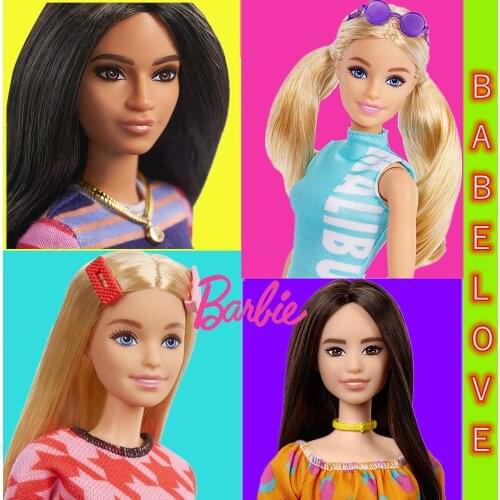 Original Barbie Doll fashionista doll dress up clothes princess toy girl play house toy girl Birthday christmas gift