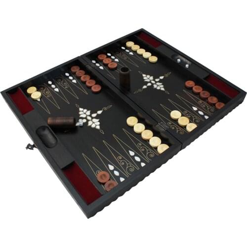 Personalized Backgammon Board Game Wooden Handmade Backgammon Set Gift for Father Gift for Grandfather and Christmas Party Games
