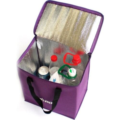 Portable Outdoor Camping Waterproof Picnic Bag Travel Food Container Basket Aluminum Foil Insulation Handheld Lunch Storage Bag