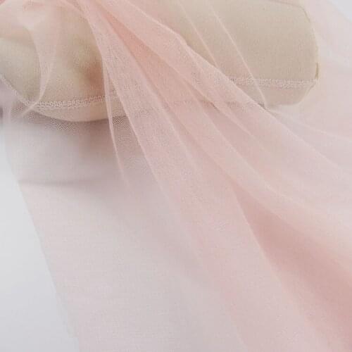 5 meters 155cm 61" width pink micro-hard mesh tulle fabric girl princess skirt wedding dress clothes materials LX114
