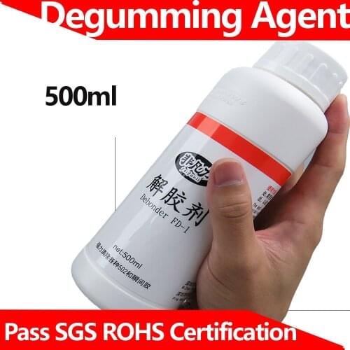 Glue Debonder Glue Adhesives Super glue Remover Cleaner Debonder Adhesives Degumming Agent Large Bottle 500ml 502 Glue Remover
