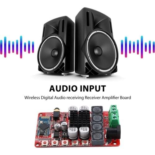 TDA7492P 50W+50W Power Amplifier Board CSR4.0 Wireless Digital Audio Receiving Receiver Amplifier Board HF18-A