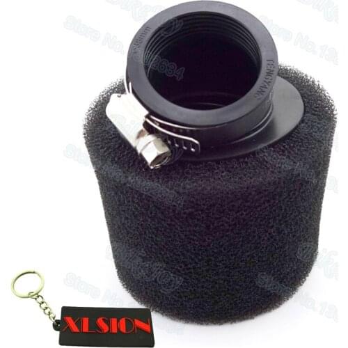 Angled Air Filter 38mm Sponge Foam Cleaner Black for 110 125 cc CRF KLX Pit Dirt Bike ATV Quad Go Kart Buggy Scooter Motorcycle