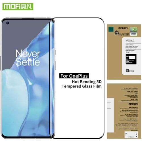 High Quality MOFI Full Cover Ultra-Thin For OnePlus 9 7 7T Pro One Plus 6 6T Screen Protector Film Color Tempered Glass