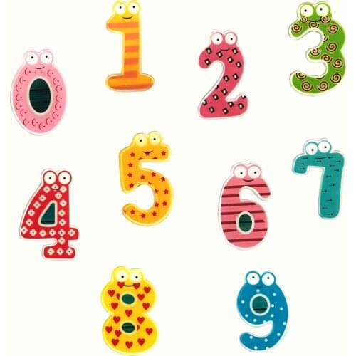 10Pcs/Set Cute Animal Pins Custom Funny Frog Arabic Numerals Brooches Cartoon Acrylic Lapel Pin Jewelry Badges Gift For Kids