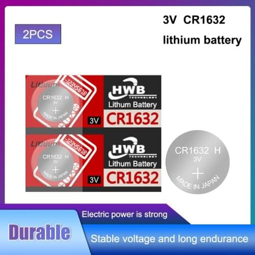 2Pcs/lot for maxell CR1632 1632 DL1632 3V Lithium Batteries Cell Button Coin Battery Calculator Toy Medical Device Batteries