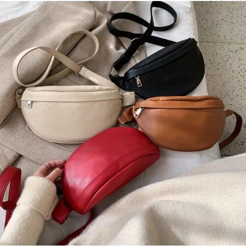 2021 Woman Waist Bag Fanny pack PU Lady Waist pack Chest Bags Fashion Bag