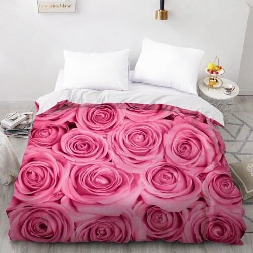 3D Duvet Cover Custom 180x210 140x210 Comforter/Quilt/Blanket case Adult Queen King Bedding For Wedding Floral Drop Ship