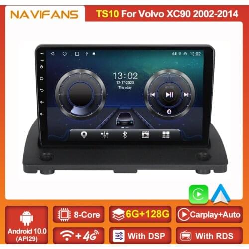 Ram 4G Rom 32G Android 10 Auto Audio For Volvo XC90 2004 - 2014 Car Radio Multimedia Video Player GPS Carplay DSP 2din No DVD CD