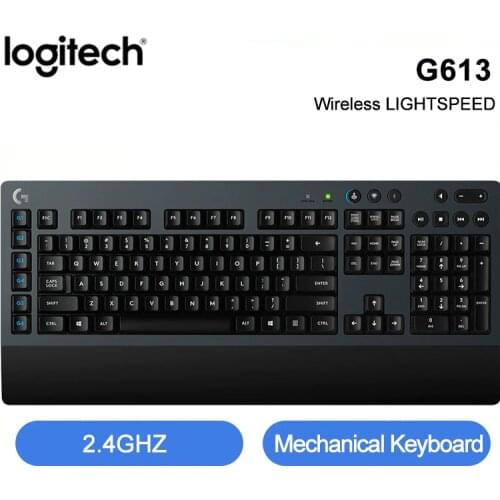 Logitech G613 Wireless LIGHTSPEED Mechanical Keyboard 2.4GHz Bluetooth Omron ROMER-G TACTILE SWITCHES Game Keyboard For PC Lapto