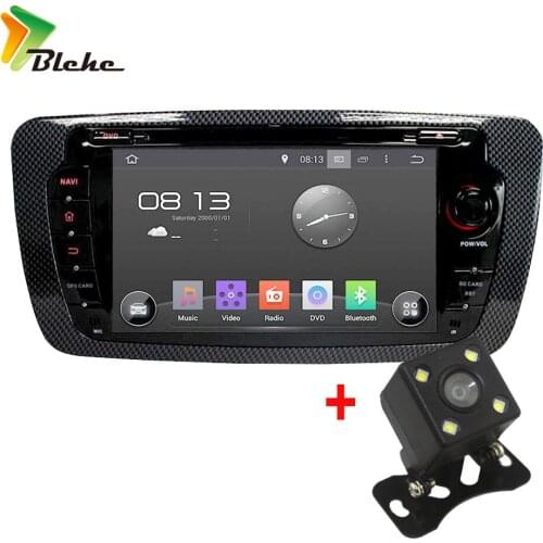 Blchc 1024*600 Cota Core Android 6.0 Car DVD Player BT WIFI 4G Navi GPS RDS Radio for VW Seat Ibiza 2009 2010 2011 2012 2013