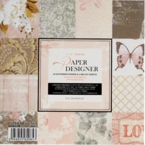 24pcs 6" Multiple Styles Scrapbooking Pads Paper Origami Arts Crafts Background Card Making DIY Photo Album Scrapbook Wrap Paper