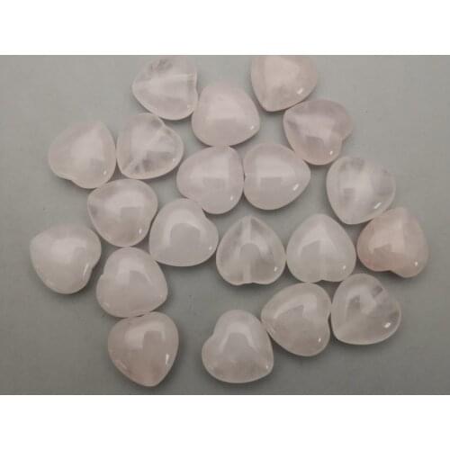 10MM Heart type Quartz Rose Charm natural stone beads for jewelry making 20Pcs/lot fashion Pendant bracelet earrings accessories