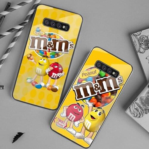 M&Ms Chocolate Nutella Bottle Phone Case Tempered Glass For Samsung S20 Plus S7 S8 S9 S10 Plus Note 8 9 10 Plus