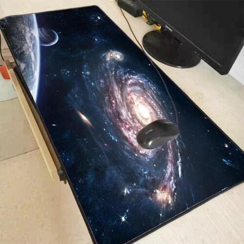 XGZ Planets Large Gaming Mouse Pad Computer Gamer Mousepad Rubber Surface Locking Edge Mouse Mat Desk Keyboard Pad For CSGO LOL