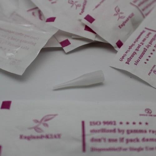 50 pcs 1RL Individual Package Giant Sun Tattoo Needle Tips for Permanent Makeup Caps Eyebrow Lip Machine Giant Sun Needle Caps