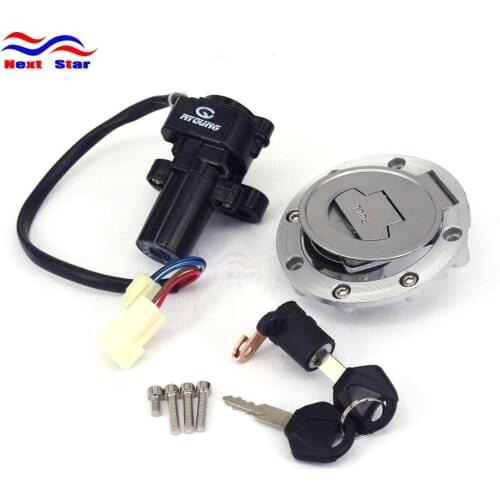 Motorcycle Ignition Switch Lock Set Gas Tank Cap Key Seat For YAMAHA YZF R6 YZFR6 2003 2004 2005 2003-2005