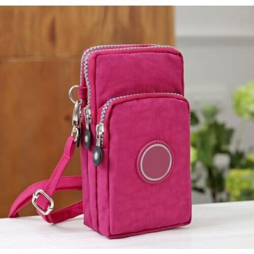 Hot Sale Wholesale Fashion Zippers Mobile Phone Bags Coin Pocket Women Small Shoulder Bags Crossbody Bags Wrist Handbag New