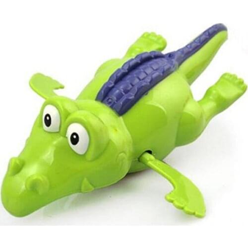 Creative Baby Kid Bath Time Wind-Up Diver Swimming Crocodile Clockwork Toy