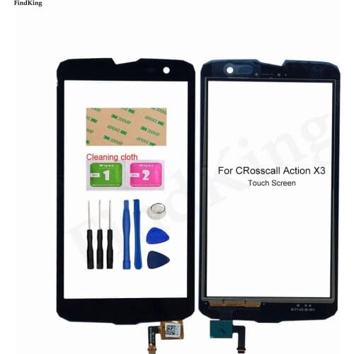 Mobile Touch Screen For Crosscall Action X3 Touch Screen ( No LCD Display ) Digitizer Panel Front Glass Lens Sensor Replacemet