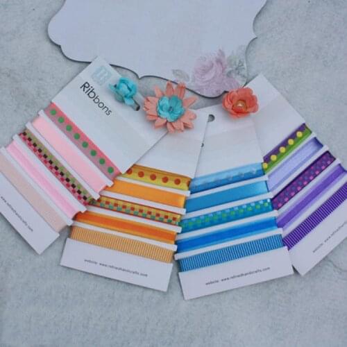Pure color dot decoration ribbon set 5pcs scrapbooking use packing tool DIY hobby supplier good quality