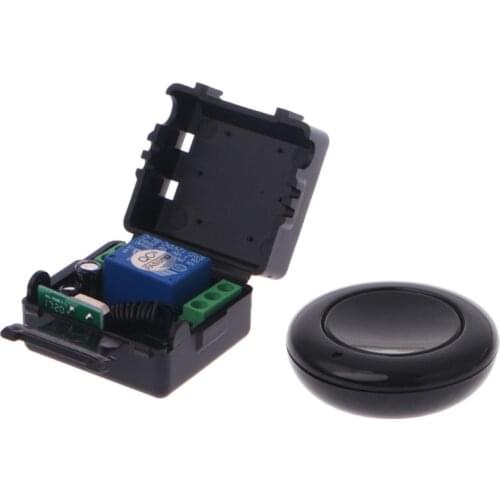 OOTDTY DC 9V 12V 24V 10A Relay 1CH Wireless Remote Control Switch Receiver + Transmitter