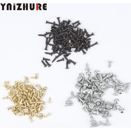 M2 Self-tapping Screws,Flat Head Screws,Cross Screw,Matching Nails 50PCS Round Furniture Screws Fit Hinges Fasteners Hardware