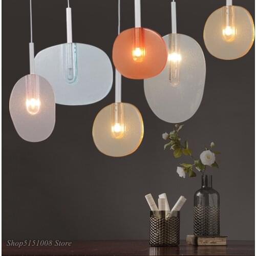 Modern macaron color lollipop pendant lights Nordic simple Dining Room childrens room Pendant lamp Irregular Hang Lamp Fixtures