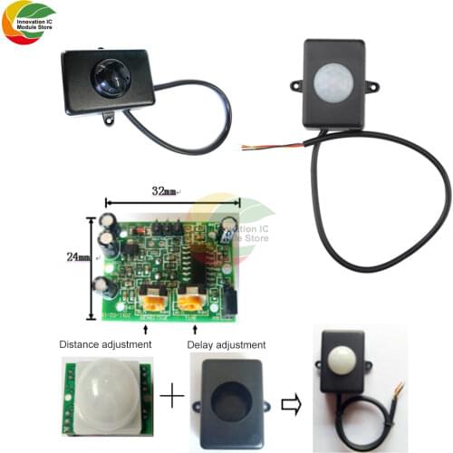 Pyroelectric Human Body Infrared Sensor Human Body Induction Module Switch Corridor Elevator Delay Motion Sensor