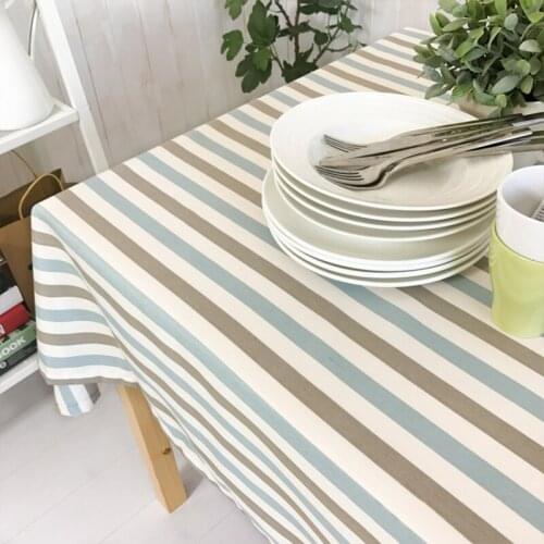 Waterproof tablecloth cloth pastoral lattice rectangular table cloth coffee tablecloth cotton linen modern