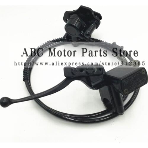 ATV Rear Brake Lever Assembly for 50 70 90 110 125 150cc Quad master cylinder caliper Chinese Left Hand bar grips