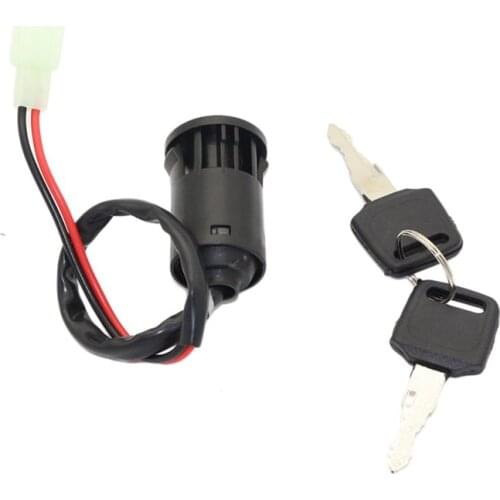 ATV Ignition Key Switch Universal 2 Wires Ignition Keys Start Switch Lock Key