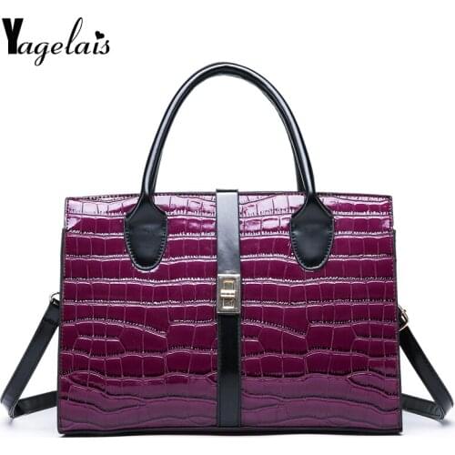 2019 Luxury Crocodile Handbag High Quality Women Retro Leisure Large Shoulder Bag Female Causal Totes for Daily Shopping Big Bag