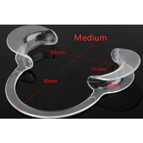 10Pis/lot Medium Dental Mouth Opener Teeth Whitening Lip Cheek Retractor C-shape Orthodontic Clear