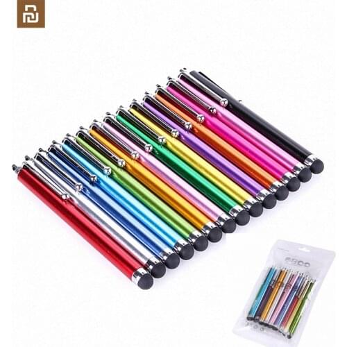10pcs/set of capacitive pens, color metal touch screen stylus for Iphone XR XS MAX Samsung smartphones and tablets