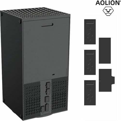 6PCS Dust Plug Silicone Kits Dustproof Case Cover Case for Xbox Series X Gaming Console Accessories