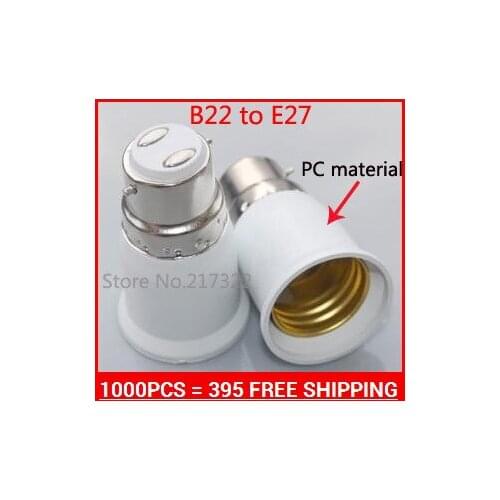 Hot sale b22 to E27 Lamp holder Adapter,light holder Adapter,Bulb holder Adapter b22 turns E27 1000PCS