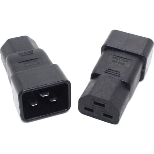 IEC320 IEC 320 C20 to C21 C19 Male to Female Extension PDU UPS Power Adapter connector Rated 16A 250V