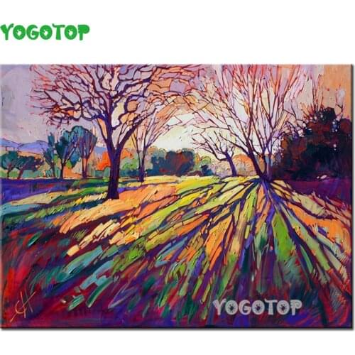 DIY diamond Painting Impressionist Vivid Color Tree full round diamond embroidery mosaic Wall Pictures Art Home Decor YY4895