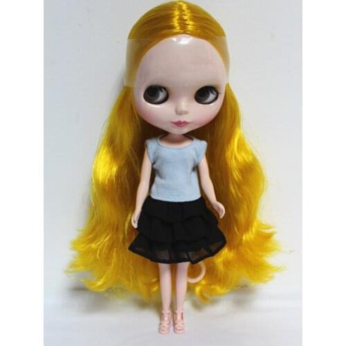 Free Shipping big discount RBL-62DIY Nude Blyth doll birthday gift for girl 4 colour big eyes dolls with beautiful Hair cute toy