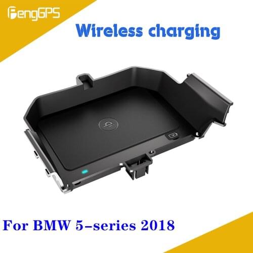 Quick Wireless Charger For BMW F10 520D 528i F11 F18 2018 QI Fast Mobile Phone 10W Hidden Car Dashboard Holder Charging Pad
