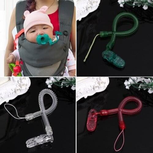 Baby Kids Boy Girl Chain Clip Holders Dummy Pacifier Soother Nipple Leash Strap W15