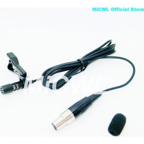 Lapel Lavalier Microphone Tie Clip Lapel Mic for Shure Sennheiser AKG Samson WL185 Mic