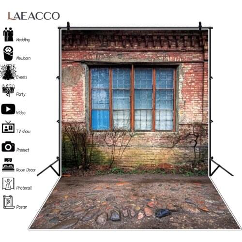 Laeacco Old Rural Deserted House Stone Way Yard Porch Scenic Photo Backdrops Photographic Background Photocall Photo Studio