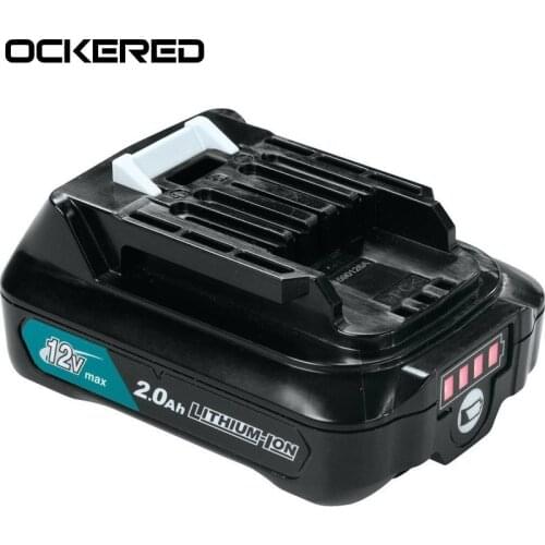 Ockered 12V 2000mAh Li-ion Replaceable Battery For Makita BL1021B BL1041B BL1015B BL1020B BL1040B Lithium Power Tools Batteries